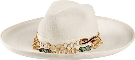 gucci cowboy hat for sale|white double chain cowboy hat.